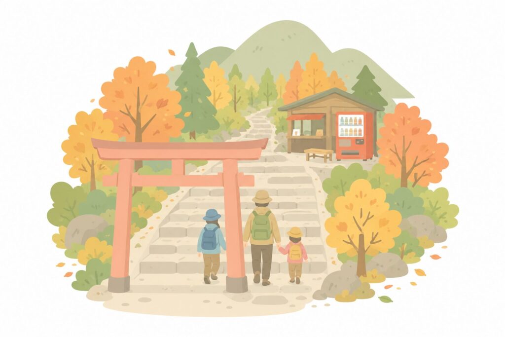 整備された参道＝歩きやすさの挿絵